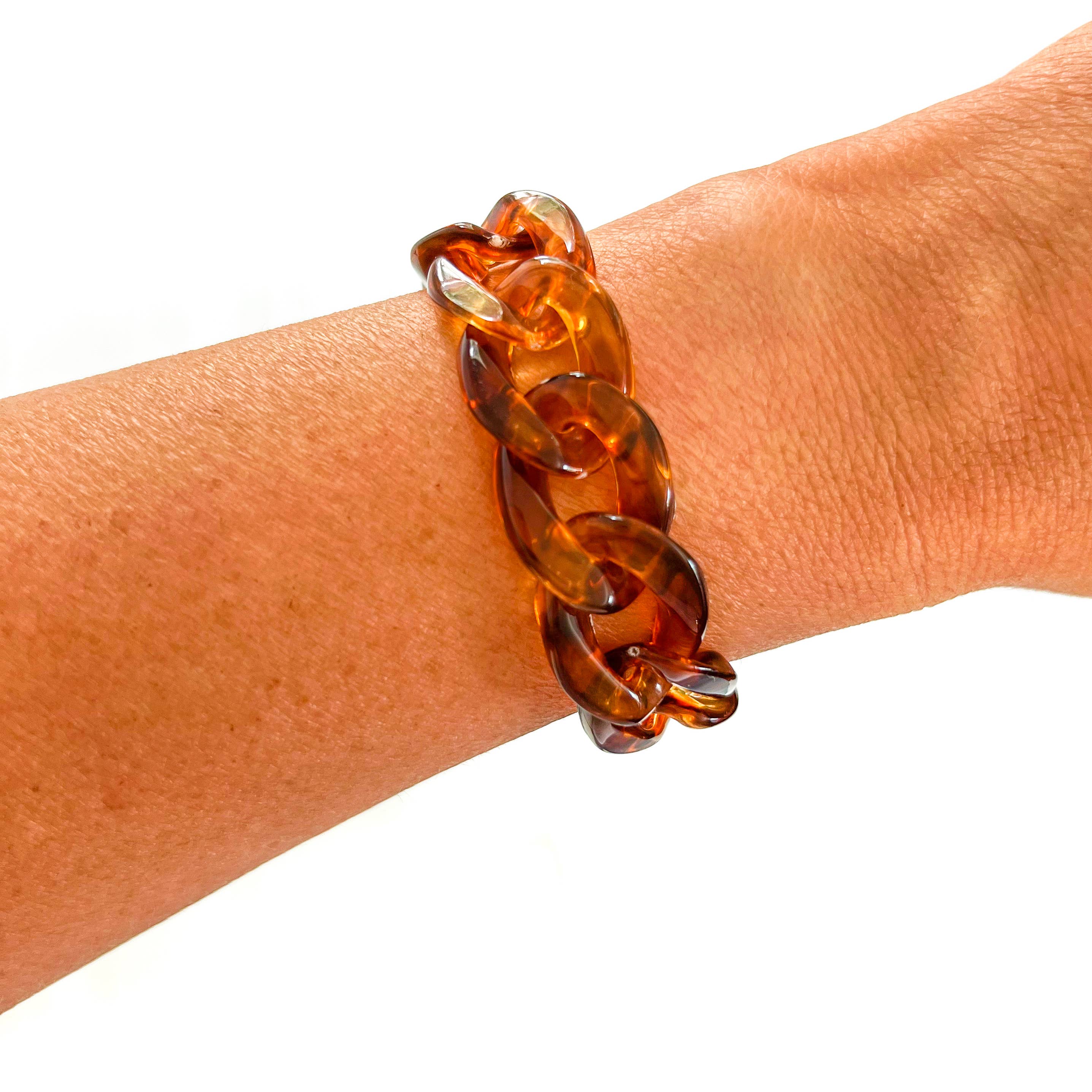 All Chunky Acrylic Chain Link Bracelet