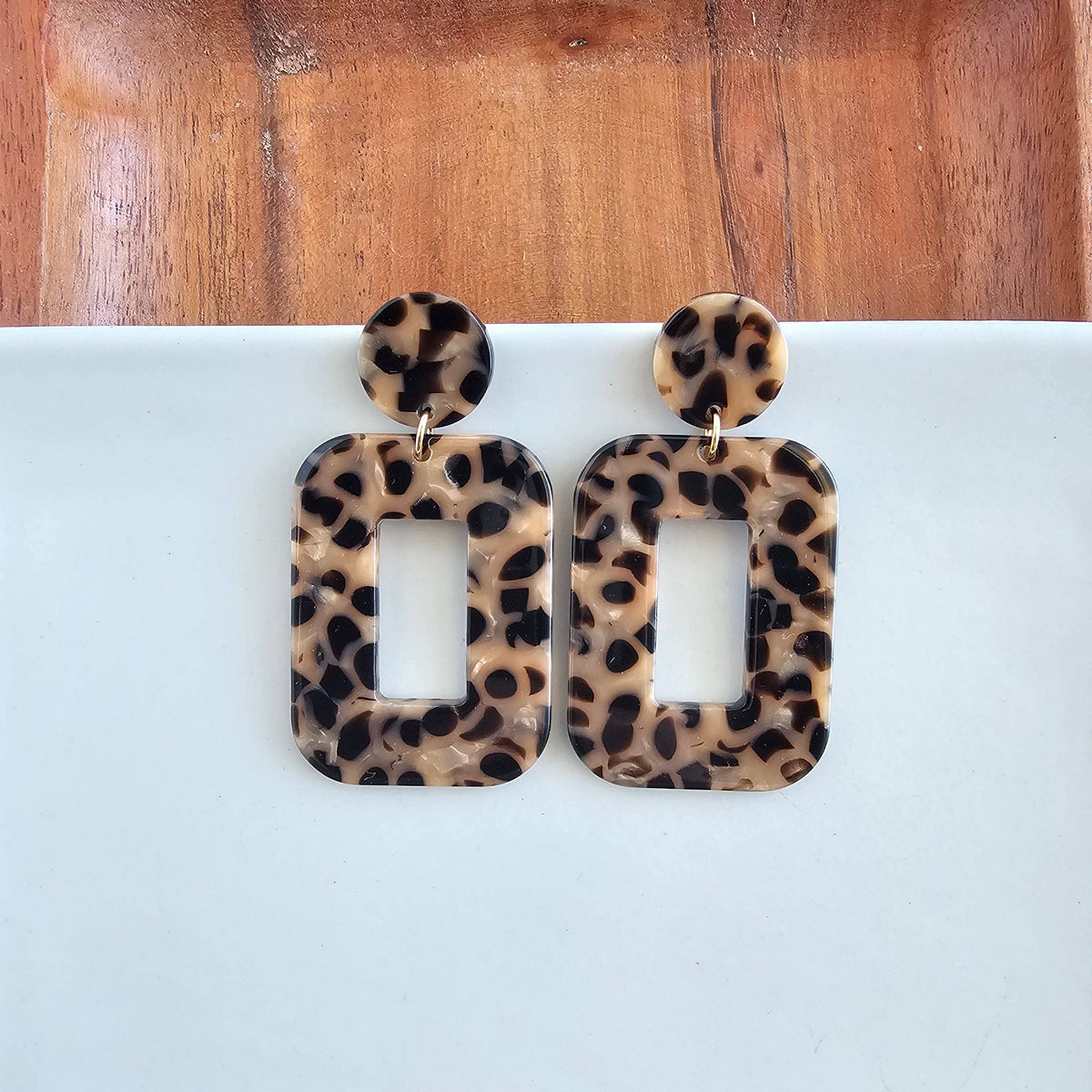 Margot Earrings | Cheetah