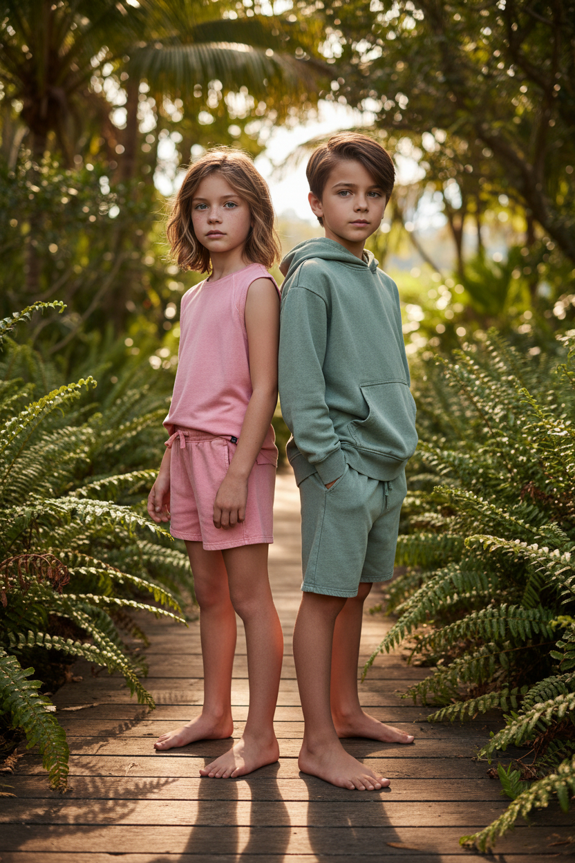 Boys Marble Washed Pull-On Knit Shorts