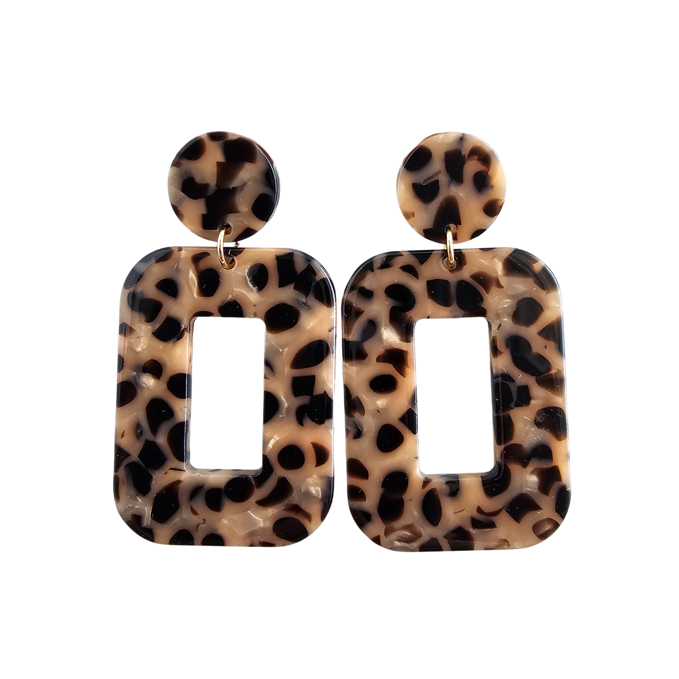 Margot Earrings | Cheetah