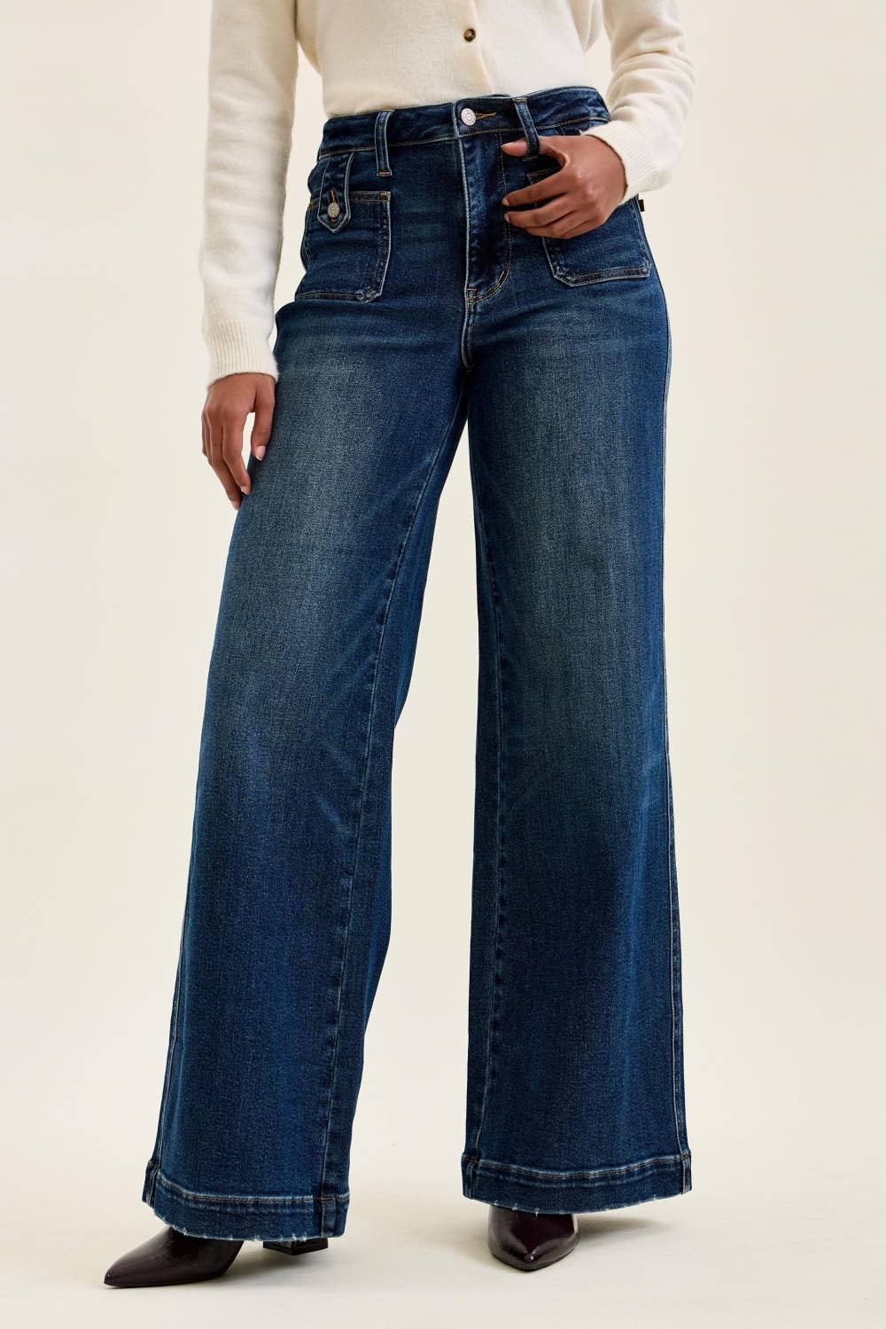 Judy Blue LUX Retro Wide Leg Jeans