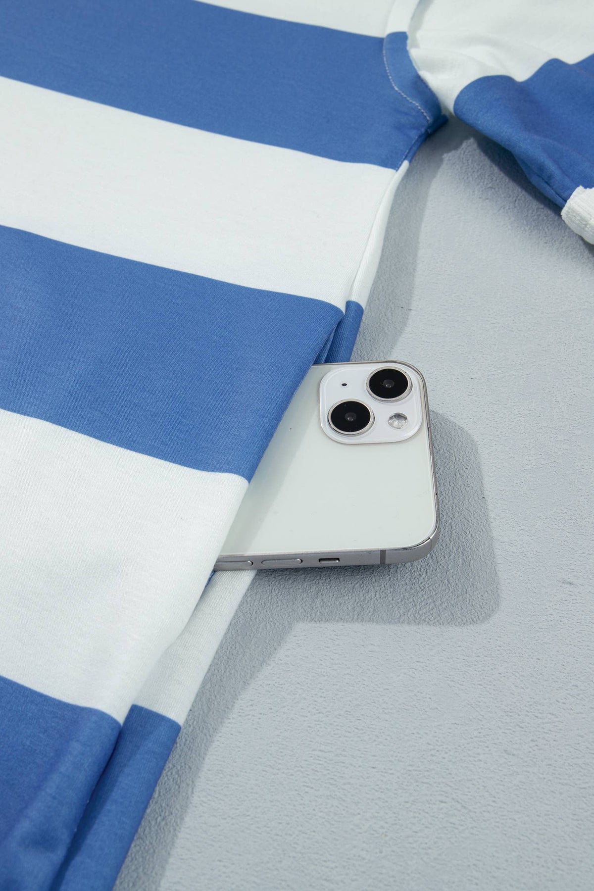 Stripe Raw Seam Shoulder Detail Casual Tee Dress
