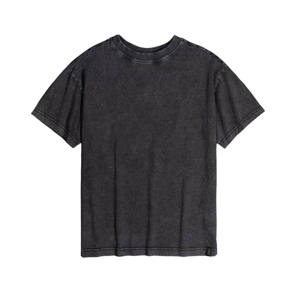 Boys Marble Wash Loose Fit Crew Neck Short Sleeve T-Shirt