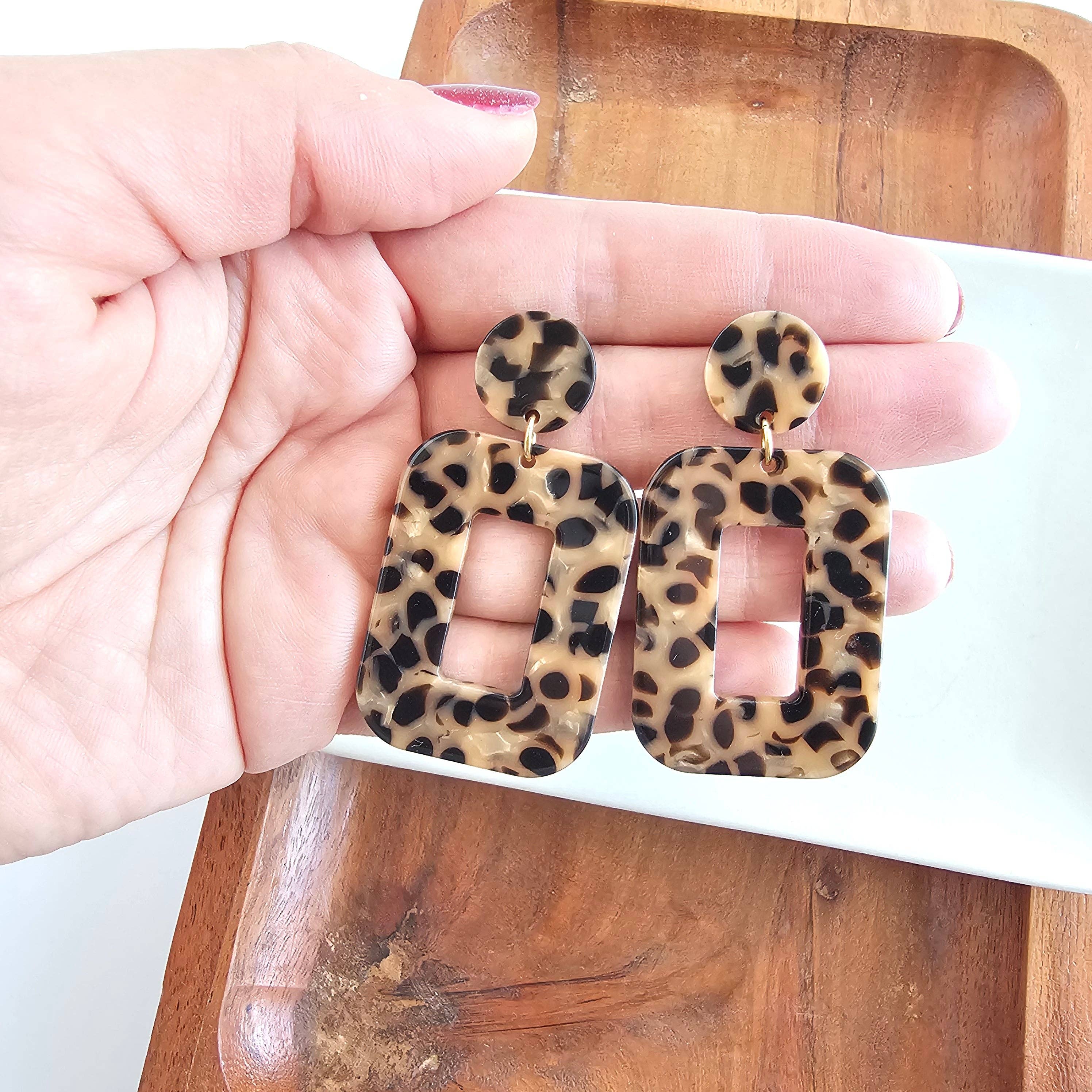 Margot Earrings | Cheetah