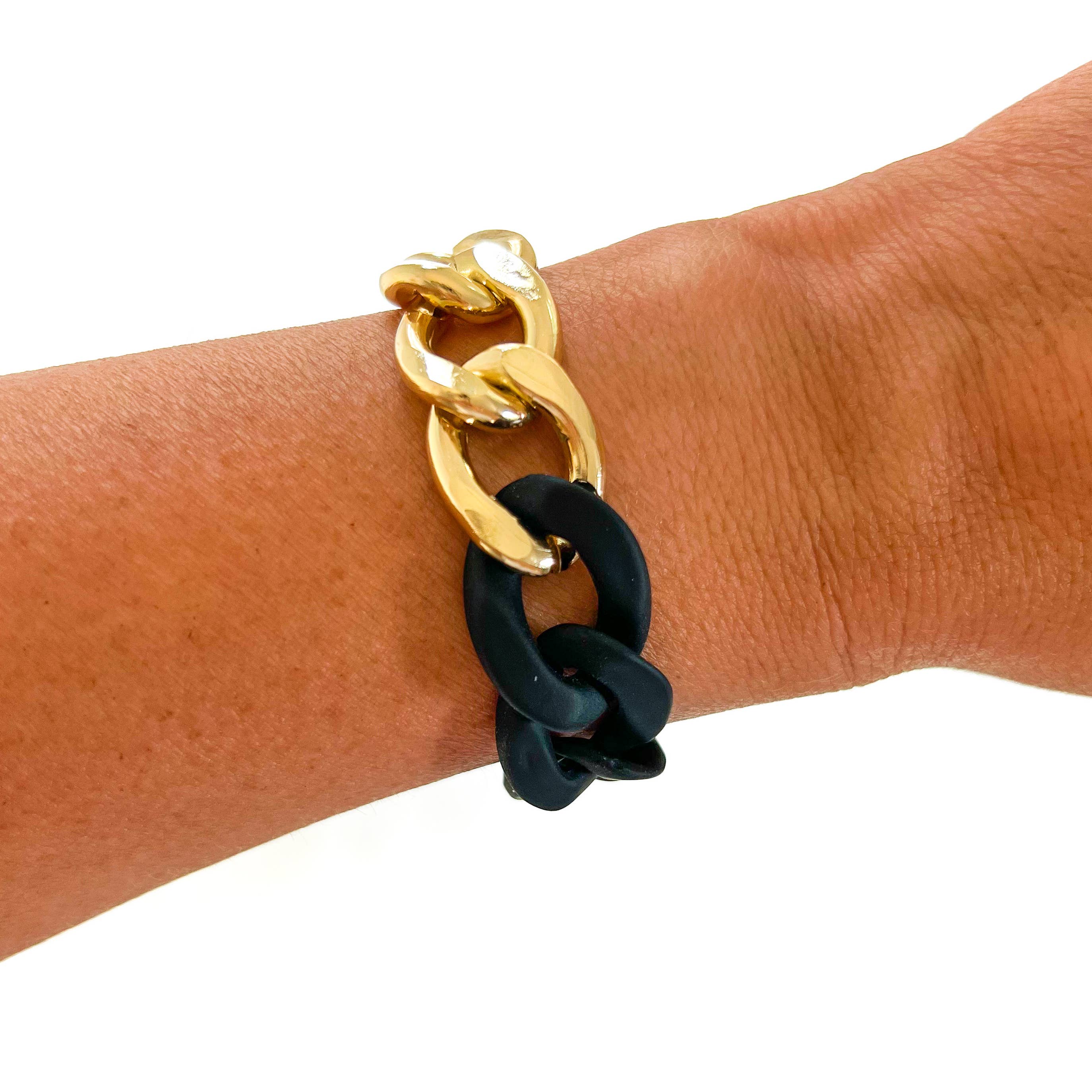 All Chunky Acrylic Chain Link Bracelet