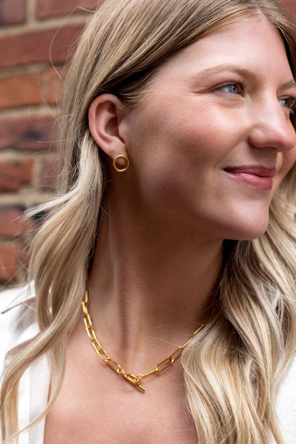 Luxe Chunky Paper Clip Chain Necklace | 18" Gold