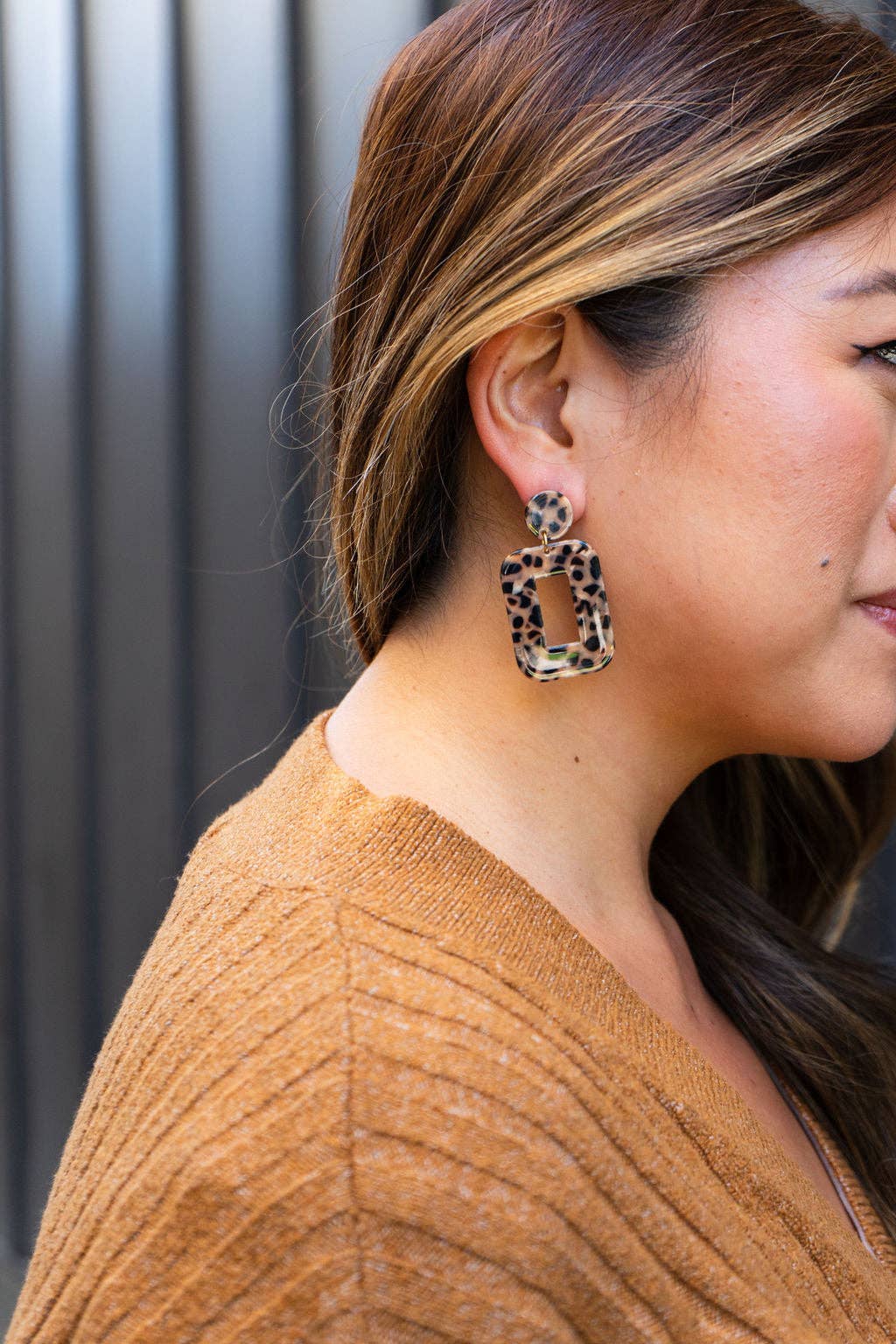 Margot Earrings | Cheetah